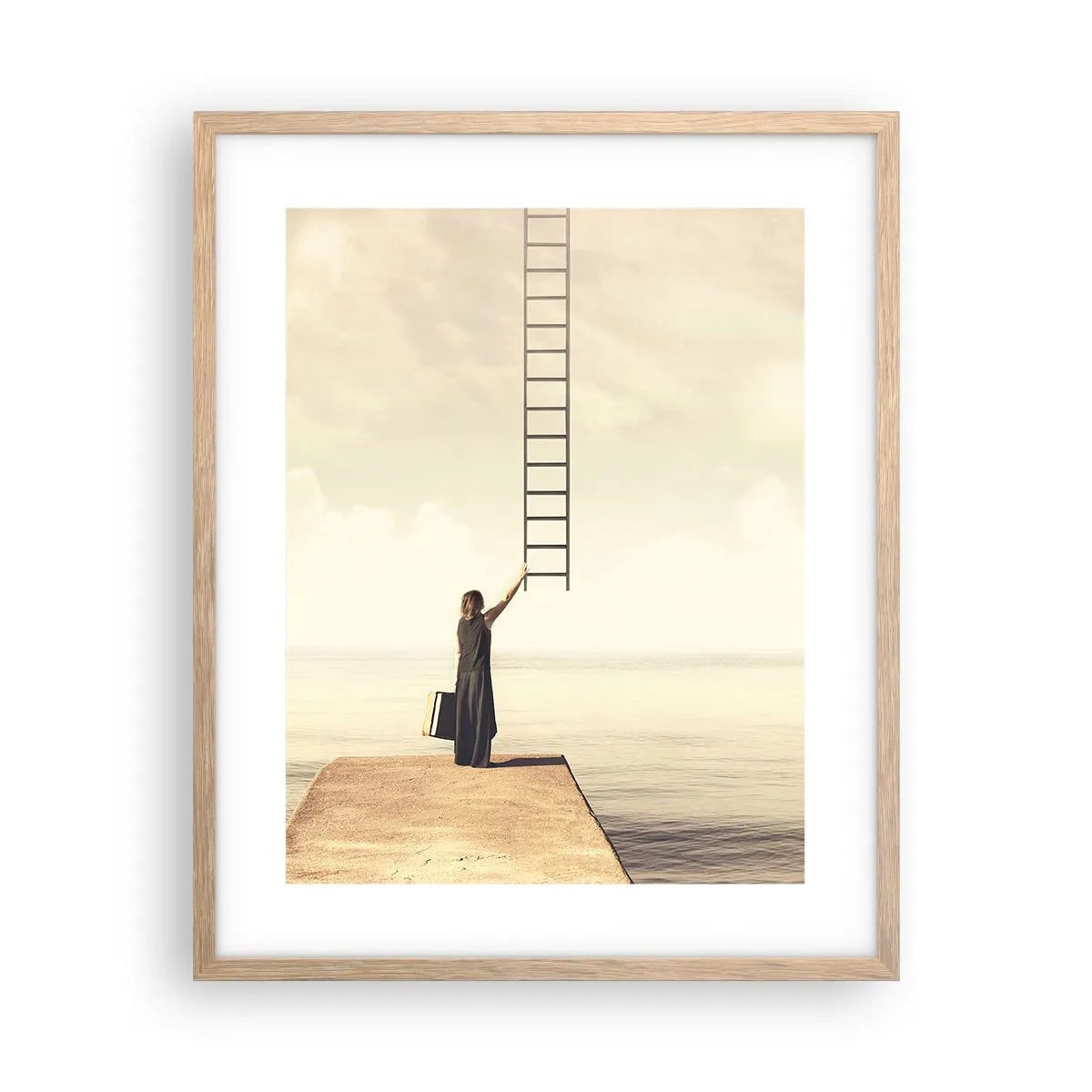 Poster în ramă de stejar deschis - O călătorie conceptuală - 40x50 cm