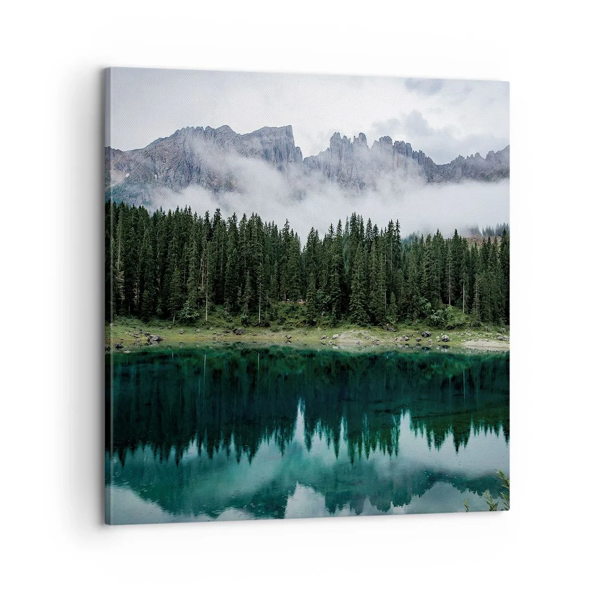 Tablou pe pânză - Liniște, liniște, să nu trezim apa care doarme... - 60x60 cm