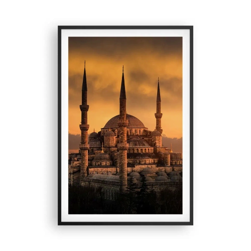 Poster în ramă neagră - Dumnezeu este mare - 61x91 cm