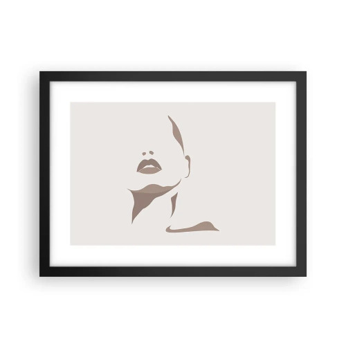 Poster în ramă neagră - Creată din lumină și umbră - 40x30 cm