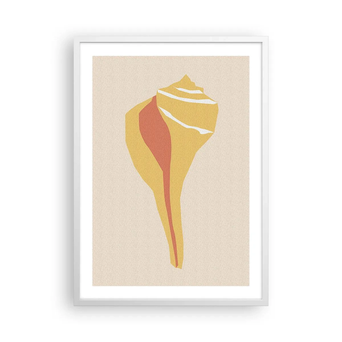 Poster în ramă albă - Abstracție organică - creștere - 50x70 cm