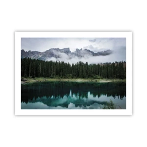 Poster - Liniște, liniște, să nu trezim apa care doarme... - 70x50 cm