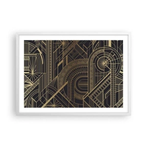 Poster în ramă albă - Concepte, idei, planuri - 70x50 cm