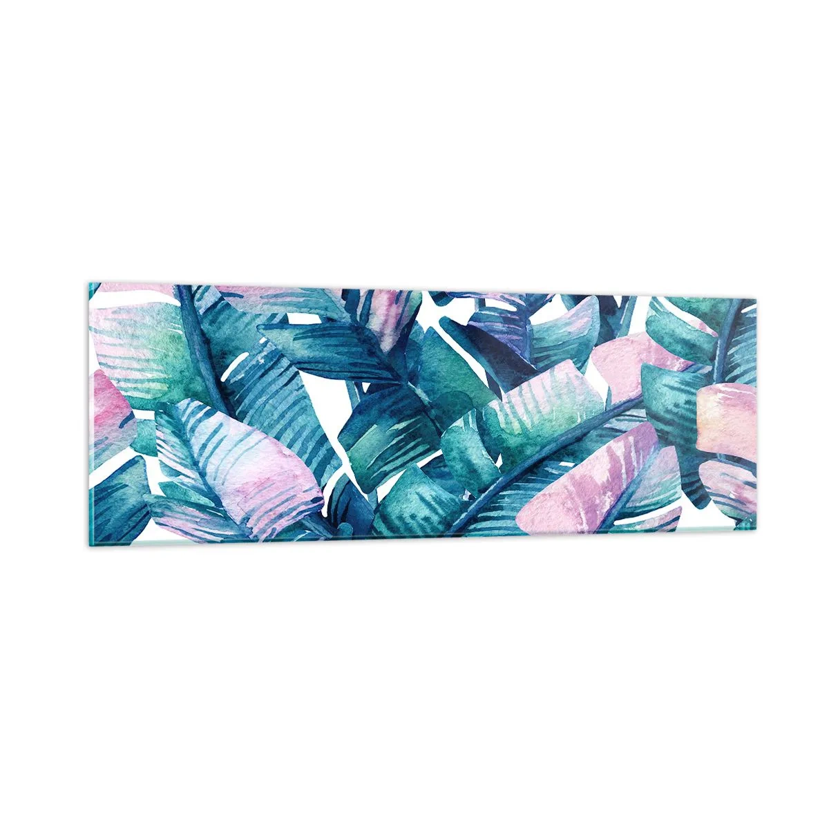 Tablou pe sticlă - Într-o livadă de banane - 90x30 cm