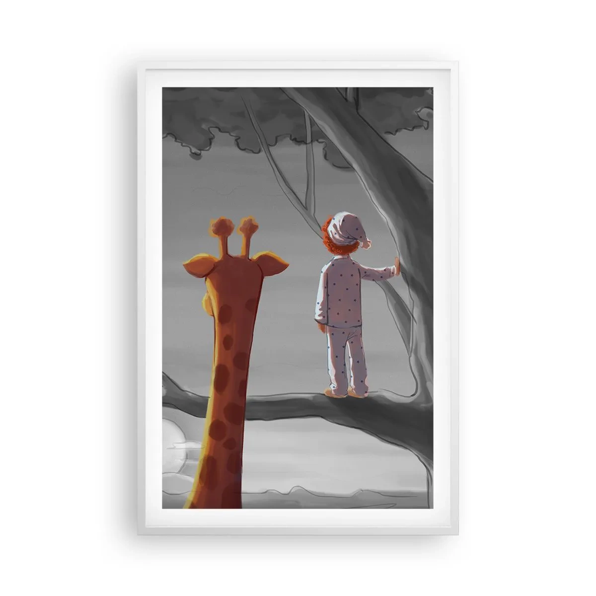 Poster în ramă albă - Acest lucru se întâmplă cu adevărat - 61x91 cm