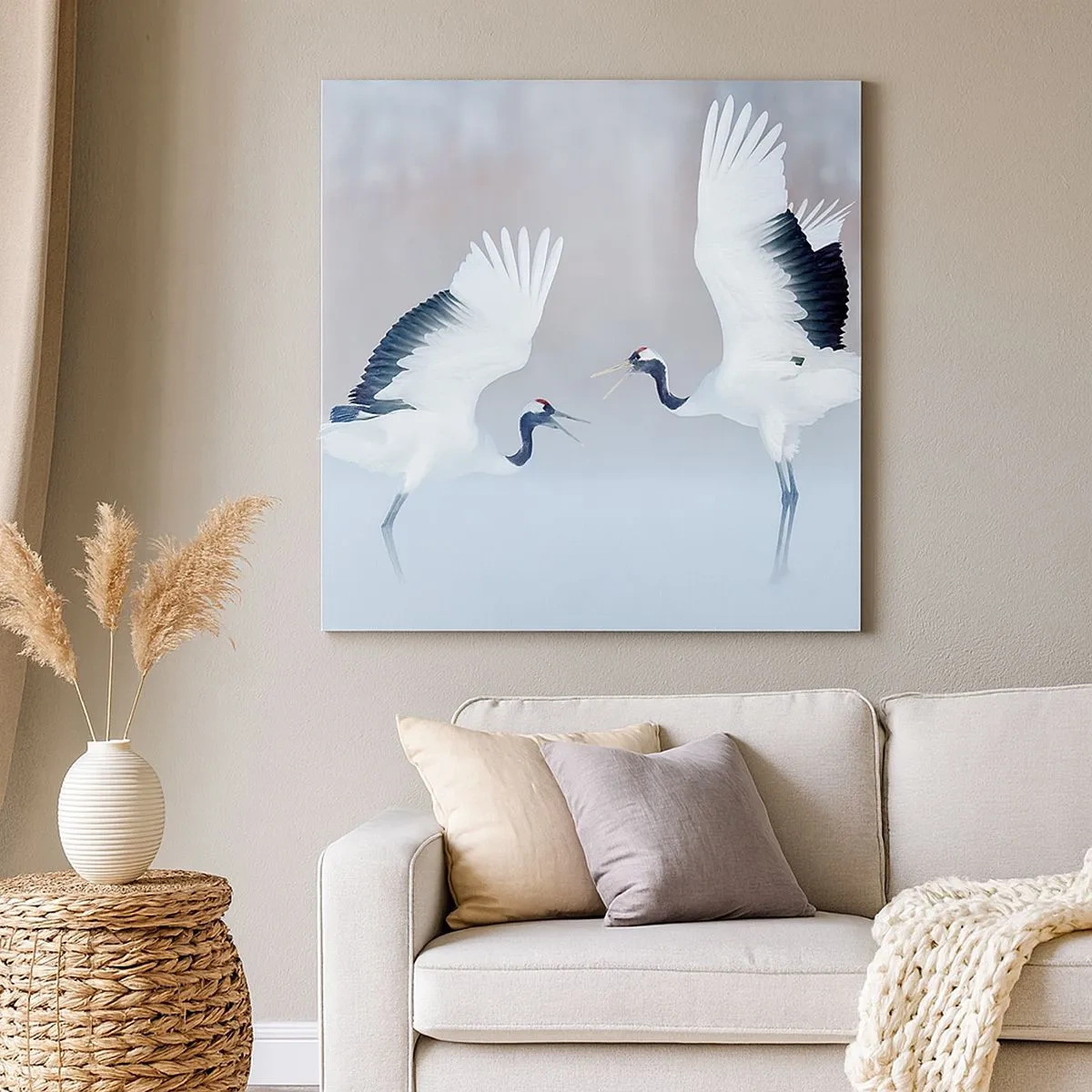 Tablou pe pânză - Dansând în ceață - 30x30 cm