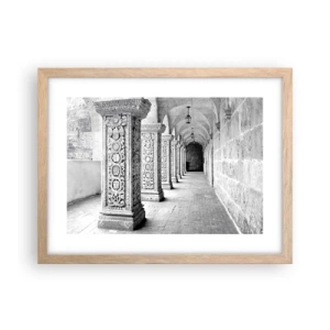 Poster în ramă de stejar deschis - Și încotro…? - 40x30 cm