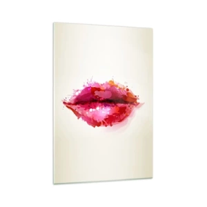 Tablou pe sticlă - O nuanță mai roșie de roșu - 70x100 cm