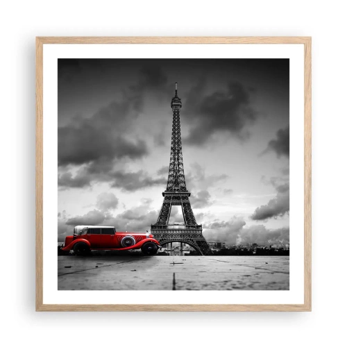 Poster în ramă de stejar deschis - Nu cu mult timp în urmă, la Paris - 60x60 cm
