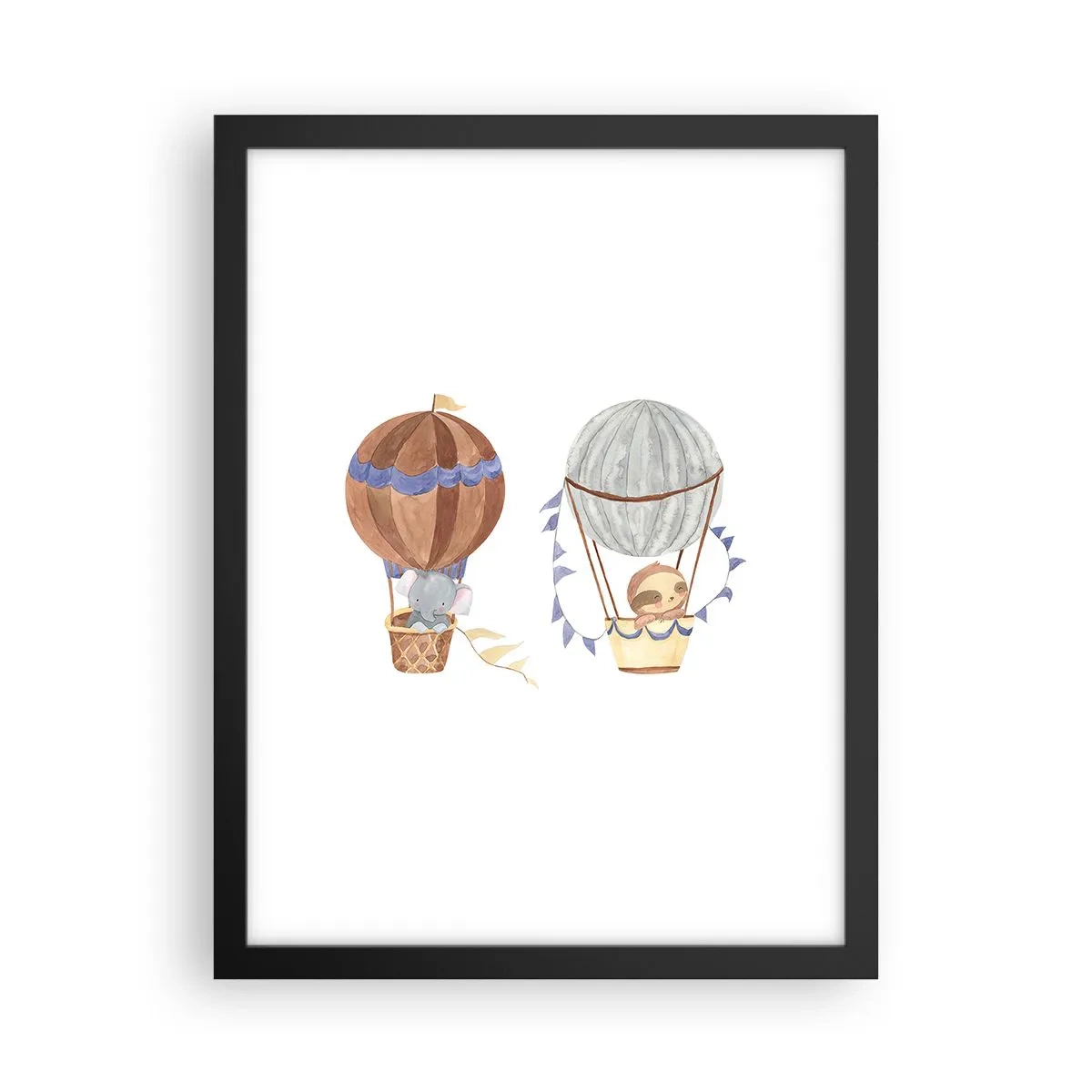 Poster în ramă neagră - Prieteni de călătorie - 30x40 cm