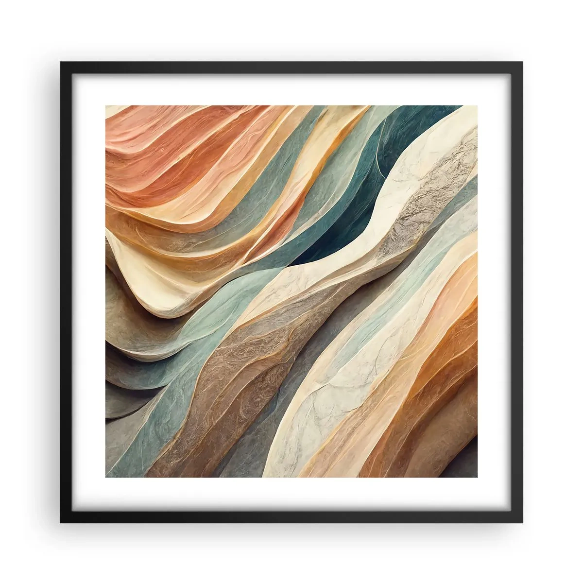 Poster în ramă neagră - Momentul dinaintea schimbării - 50x50 cm