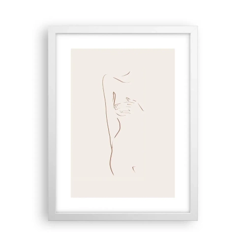 Poster în ramă albă - Forma dorinței - 30x40 cm