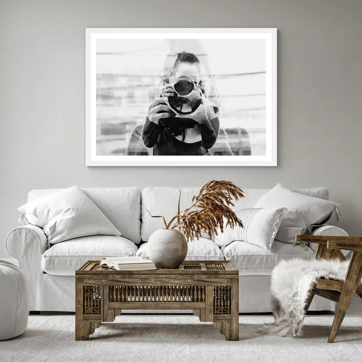 Poster în ramă albă - Creator și material - 91x61 cm