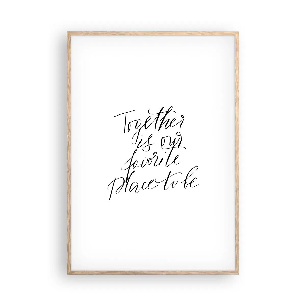 Poster în ramă de stejar deschis - O simți și tu? - 70x100 cm