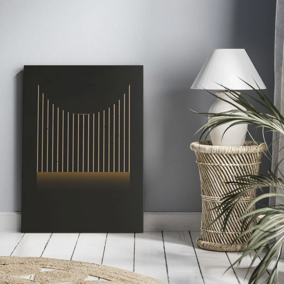 Tablou pe pânză - Explorați întunericul - 65x120 cm