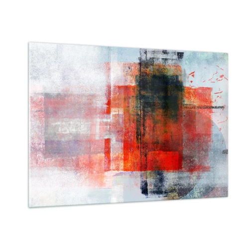 Tablou pe sticlă - Compoziție înfocată - 100x70 cm