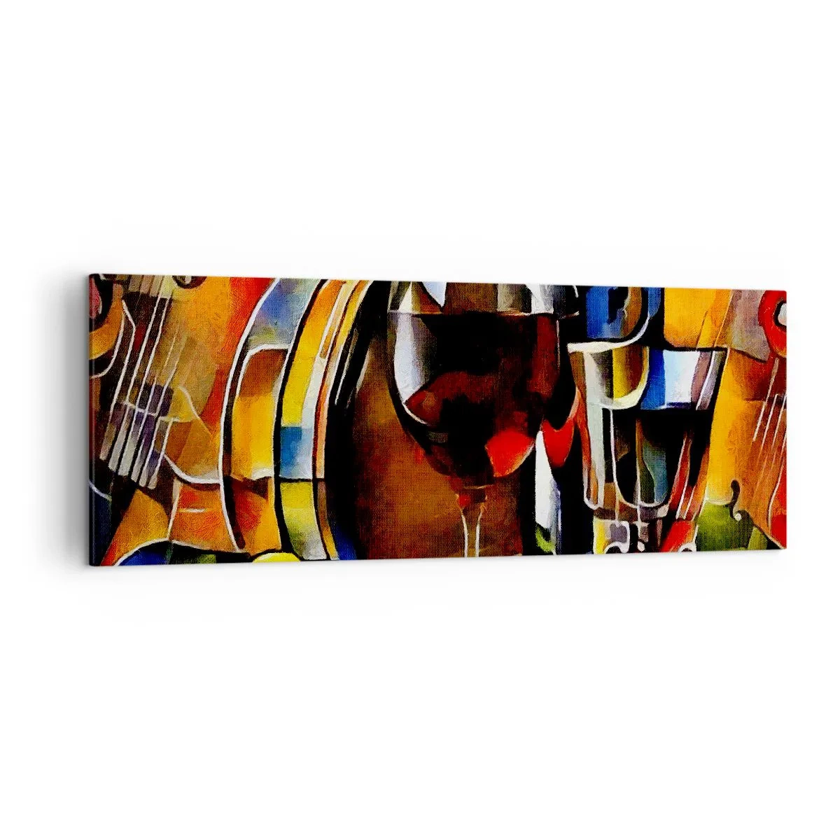Tablou pe pânză - Și lumea devine mai colorată - 140x50 cm