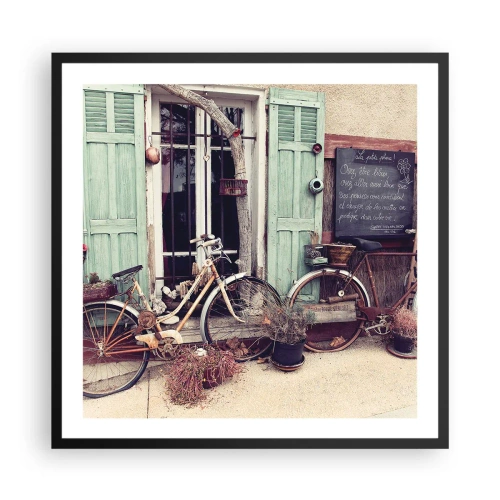 Poster în ramă neagră - Trăiască provincia! - 60x60 cm