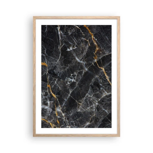Poster în ramă de stejar deschis - Viața interioară a unei pietre - 50x70 cm
