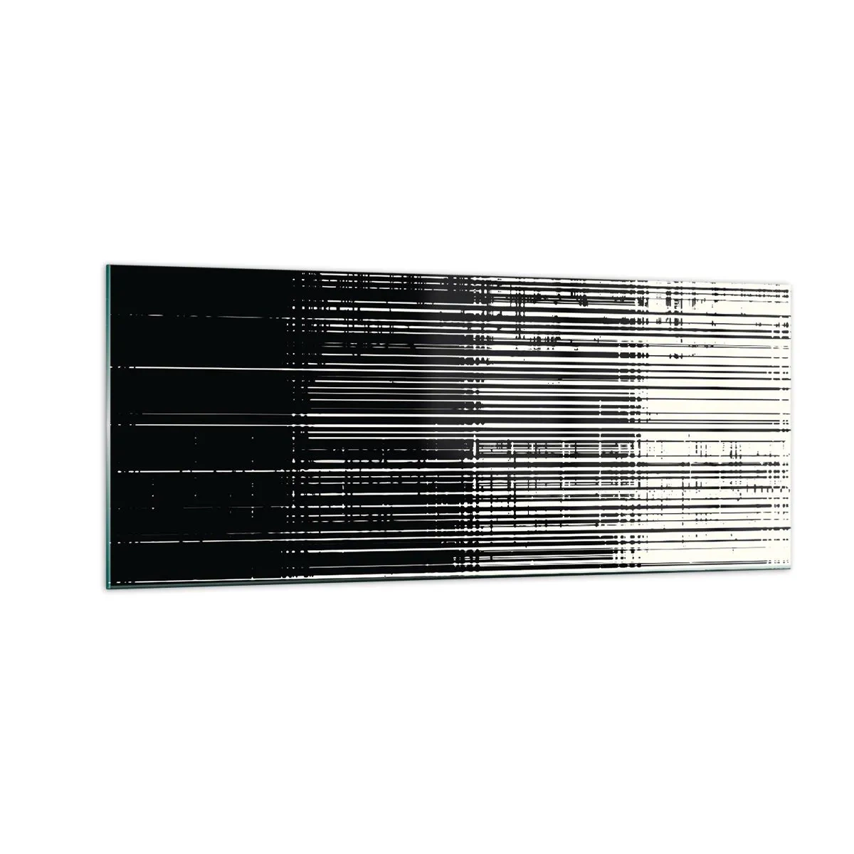 Tablou pe sticlă - Valuri și vibrații - 100x40 cm