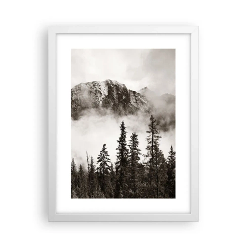 Poster în ramă albă - Stăpânul de granit - 30x40 cm