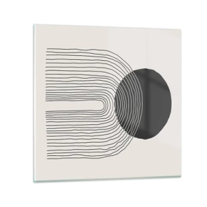 Tablou pe sticlă - Tremurând și încrezător - 70x70 cm