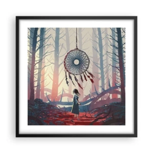 Poster în ramă neagră - Ritualul secret al fericirii - 50x50 cm