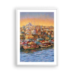 Poster în ramă albă - O poveste din Istanbul - 50x70 cm