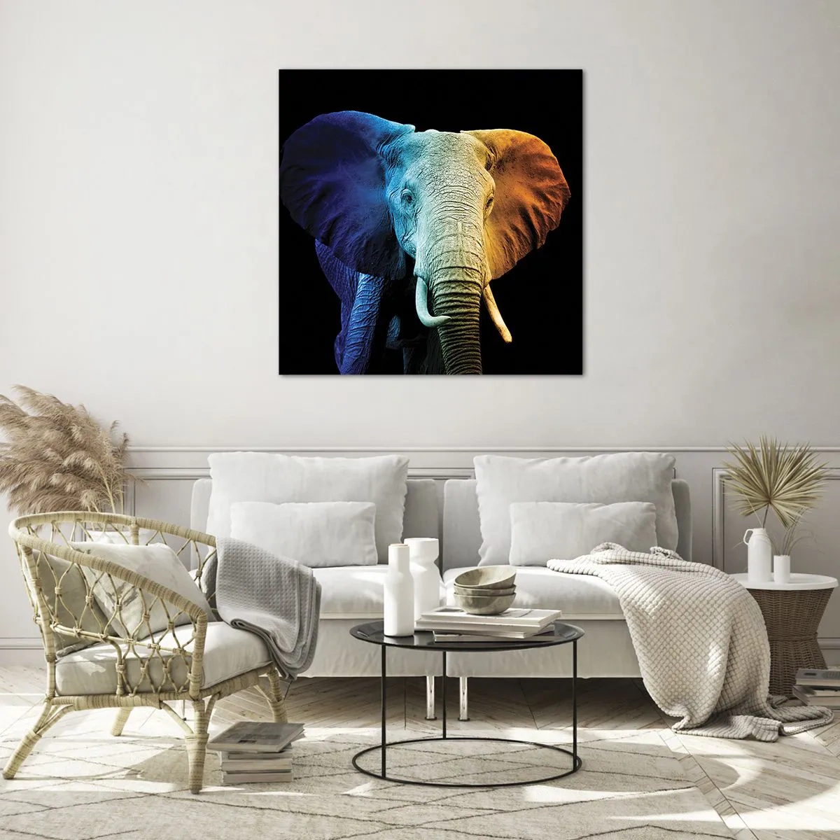 Tablou pe sticlă - Excentric, nu ciudat - 70x70 cm