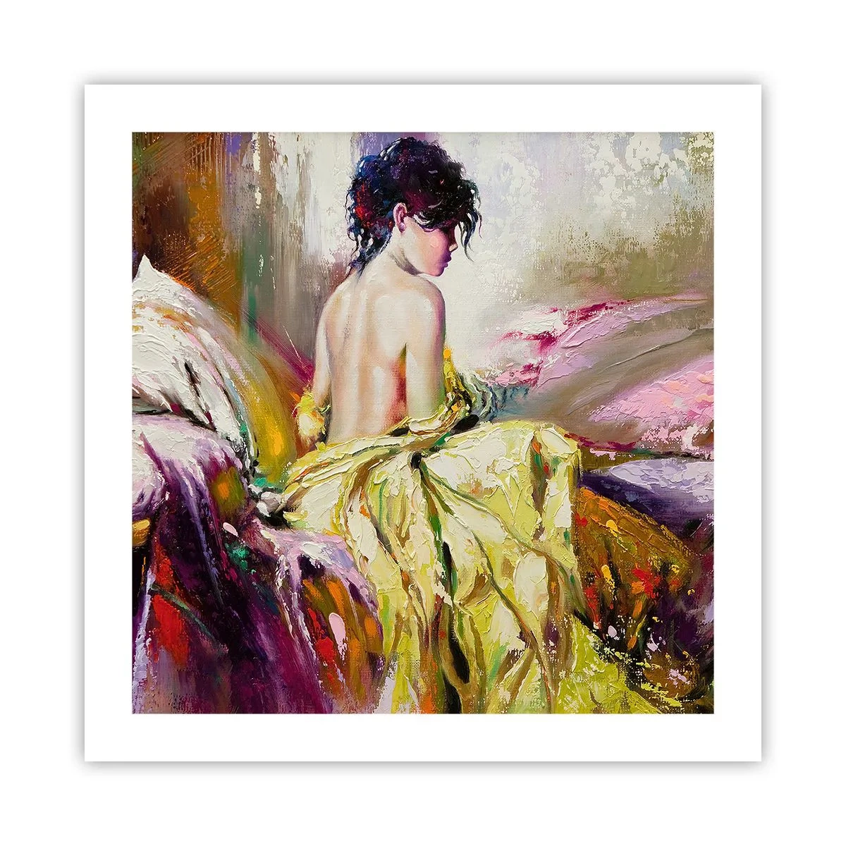 Poster - Mi-aș muia buzele în paharul cu vin de pe masa ta - 50x50 cm