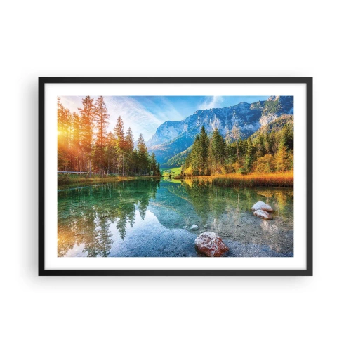 Poster în ramă neagră - Blândețea toamnei - 70x50 cm