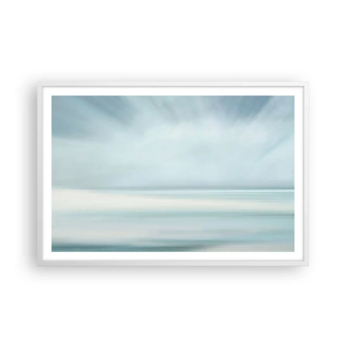 Poster în ramă albă - Liniște până la orizont - 91x61 cm