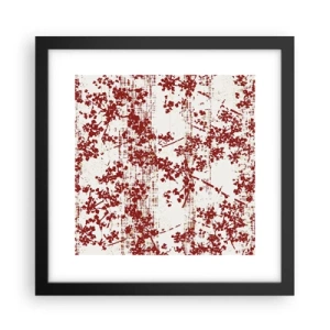 Poster în ramă neagră - Ca un percal vechi - 30x30 cm