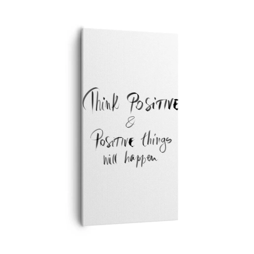 Tablou pe pânză - Cum să trăim bine? - 55x100 cm