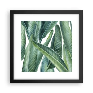 Poster în ramă neagră - Verdeața în sine - 30x30 cm