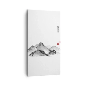 Tablou pe pânză - Dincolo de dealuri - 55x100 cm