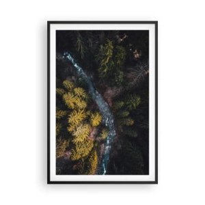 Poster în ramă neagră - Rapid și mai rapid - 61x91 cm