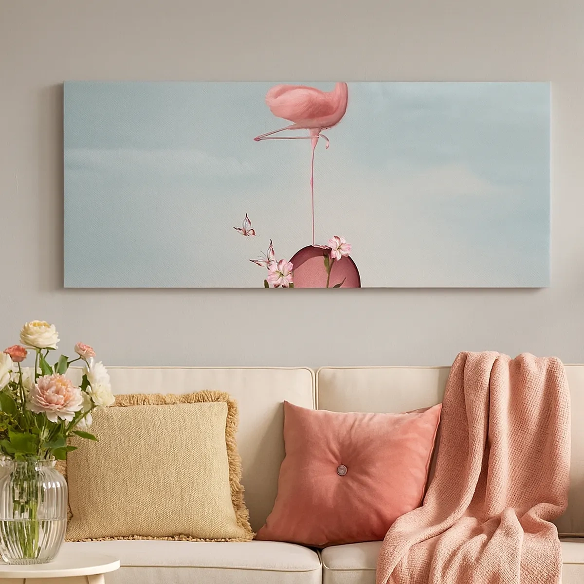 Tablou pe pânză - Alegoria mingii de baschet - 30x30 cm