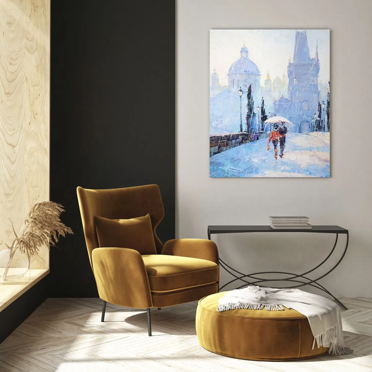 Tablou pe sticlă - Probabil că am fost vrăjiți de ploaie - 80x120 cm