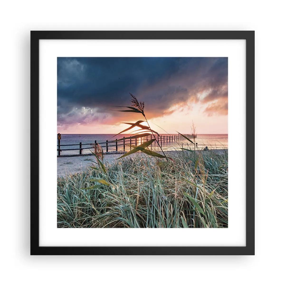 Poster în ramă neagră - Nu trece cu vântul - 40x40 cm