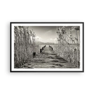 Poster în ramă neagră - În intimitatea ierburilor - 91x61 cm