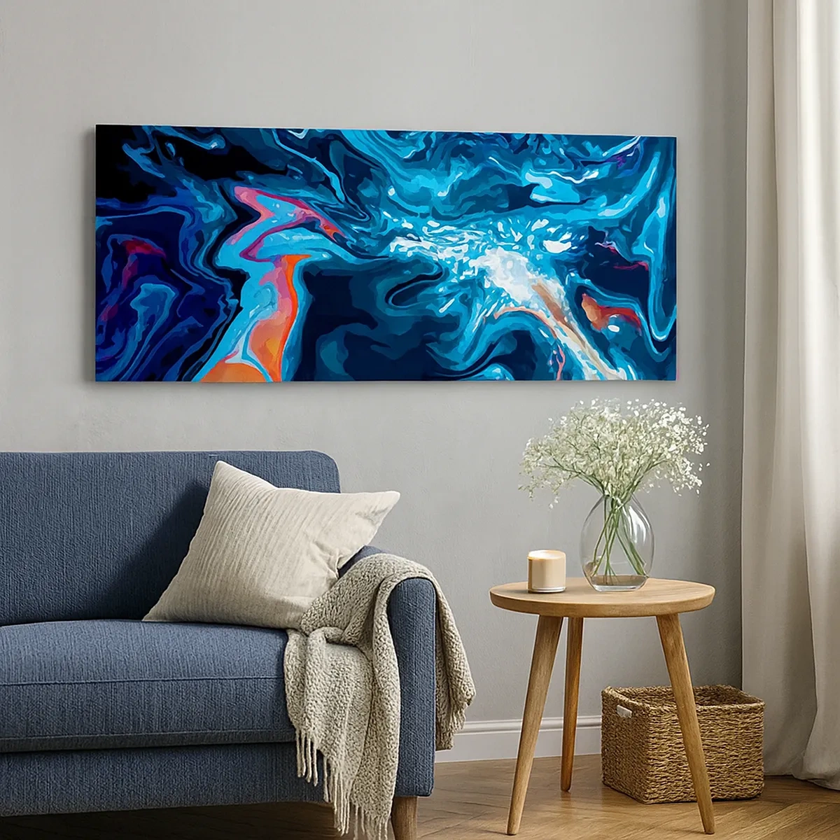 Tablou pe pânză - Călătorie spre centrul cerului - 30x30 cm