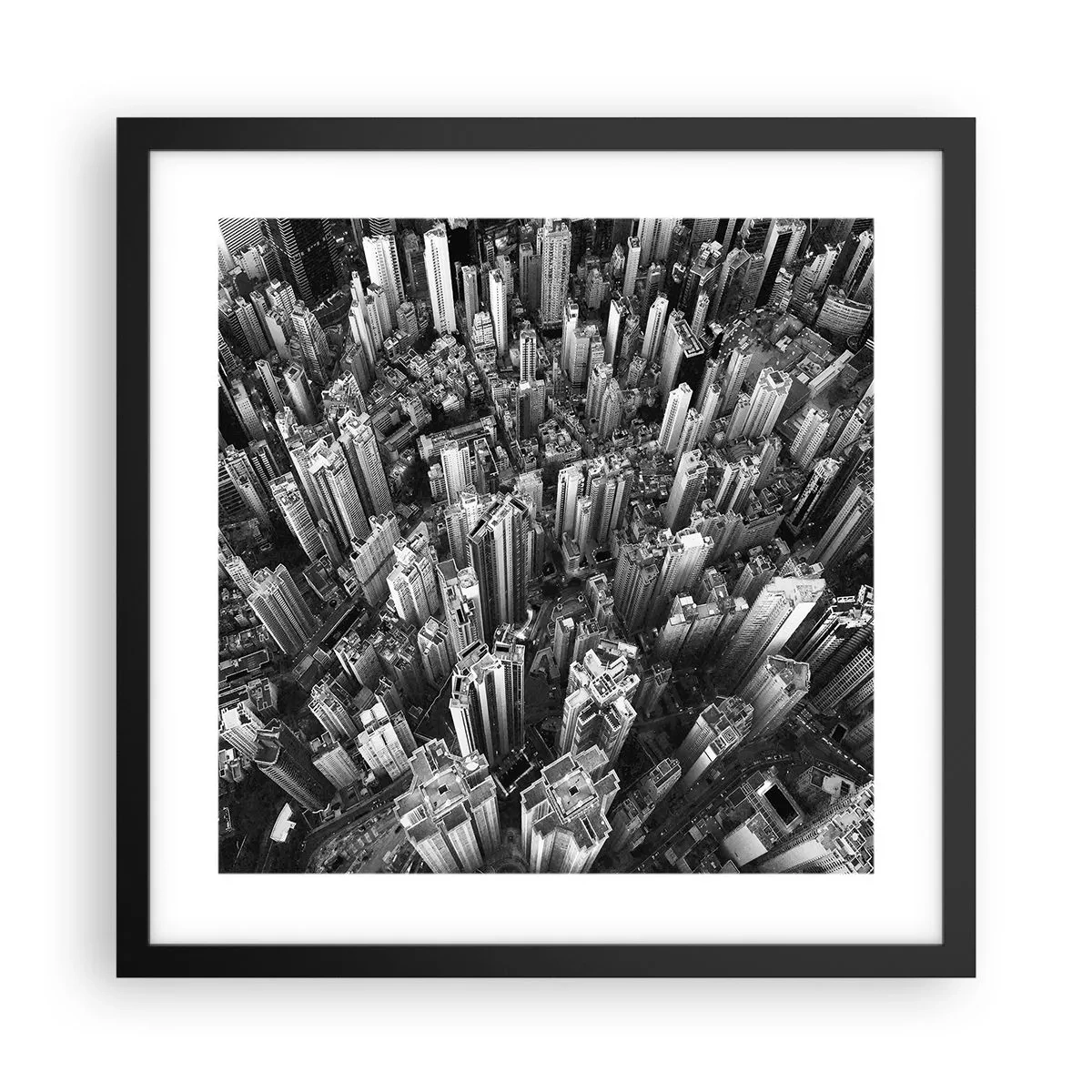 Poster în ramă neagră - Din ce în ce mai sus - 40x40 cm