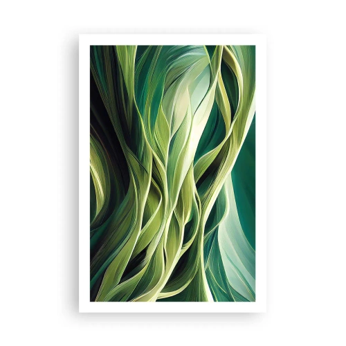 Poster - Un joc abstract de verde - 61x91 cm