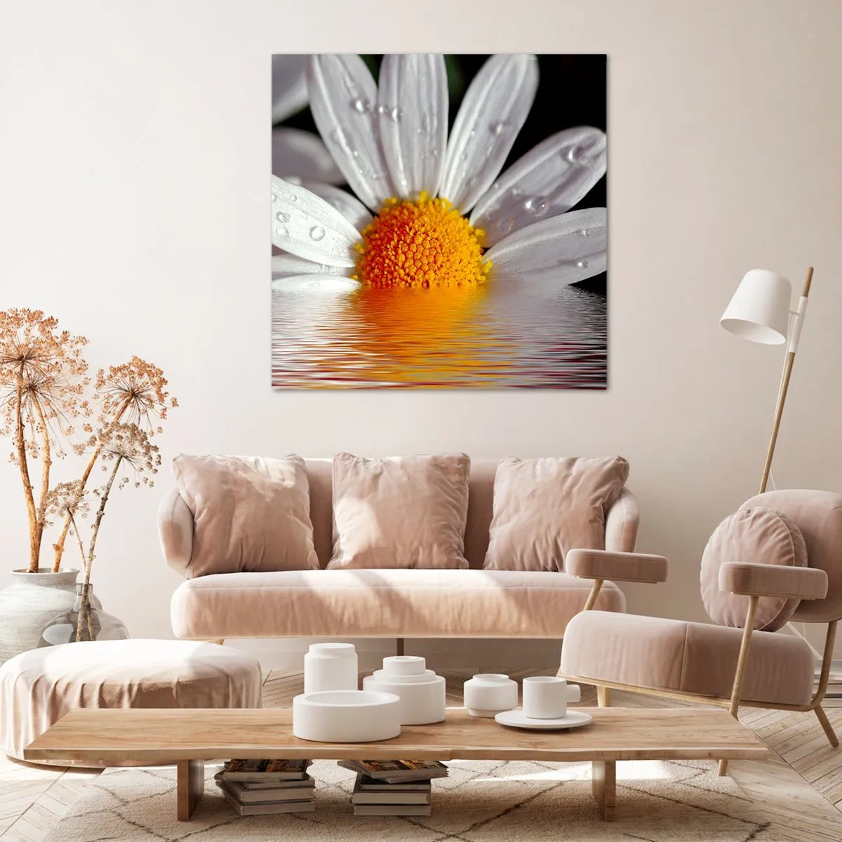 Tablou pe pânză - Răsăritul soarelui al Margaretei - 60x60 cm