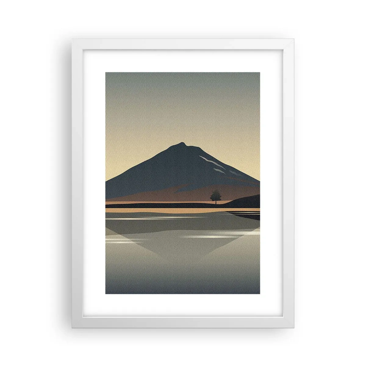 Poster în ramă albă - În oglindă - 30x40 cm