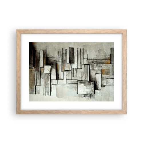 Poster în ramă de stejar deschis - Puterea simplității - 40x30 cm