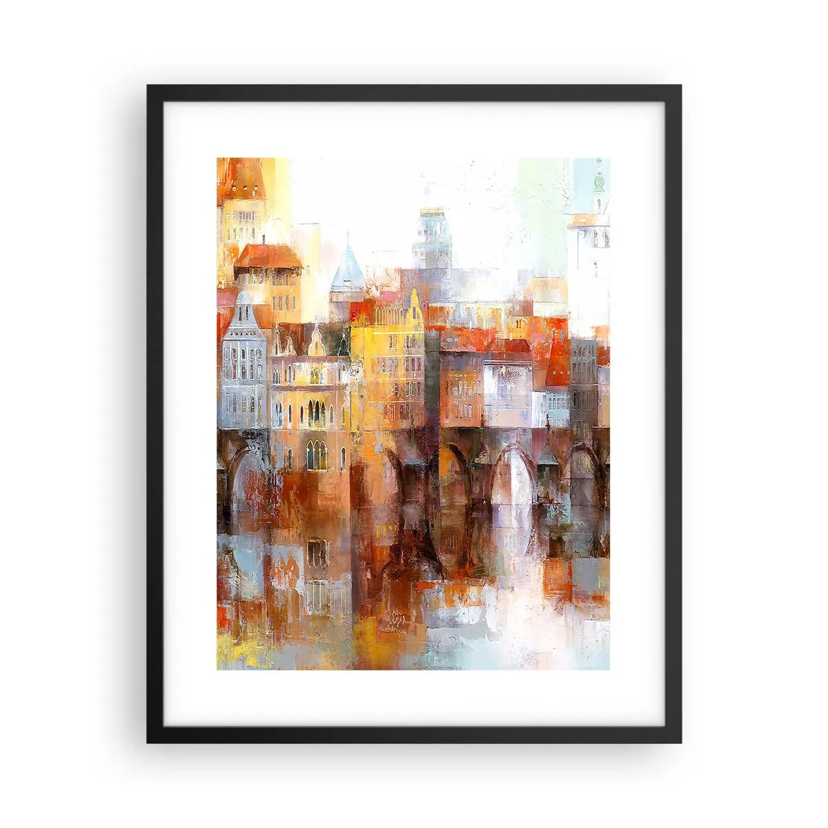 Poster în ramă neagră - Frumos și sub pod - 40x50 cm