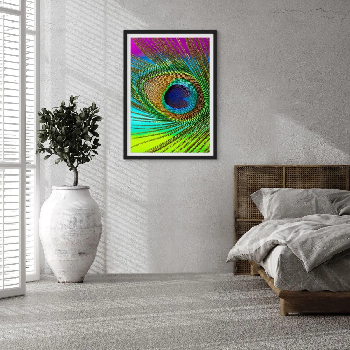 Poster în ramă neagră - Ochi în ochi - 61x91 cm