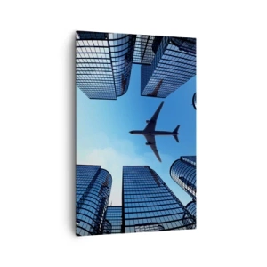 Tablou pe pânză - Vedere de pe ravenă de sticlă - 80x120 cm